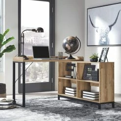 Top 10 ⌛ Signature Design By Ashley® Home Office Sets Gerdanet - Light Brown - 2 Pc. - L-shaped Home Office Desk With Swivel Chair ✔️ 7 Signature Design By Ashley® Home Office Sets Gerdanet - Light Brown - 2 Pc. - L-shaped Home Office Desk With Swivel Chair