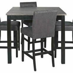 Ashley Furniture Dining Room Sets Garvine - Black / Gray - Square Counter Tbl Set (5/cn)