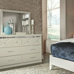 Ashley Furniture Dreamur - Pearl Stipple - Dresser, Mirror Dressers