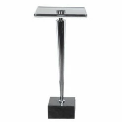 Tables Uttermost Campeiro Nickel Drink Table