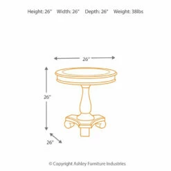 Ashley Furniture Mirimyn - White - Round Accent Table Tables