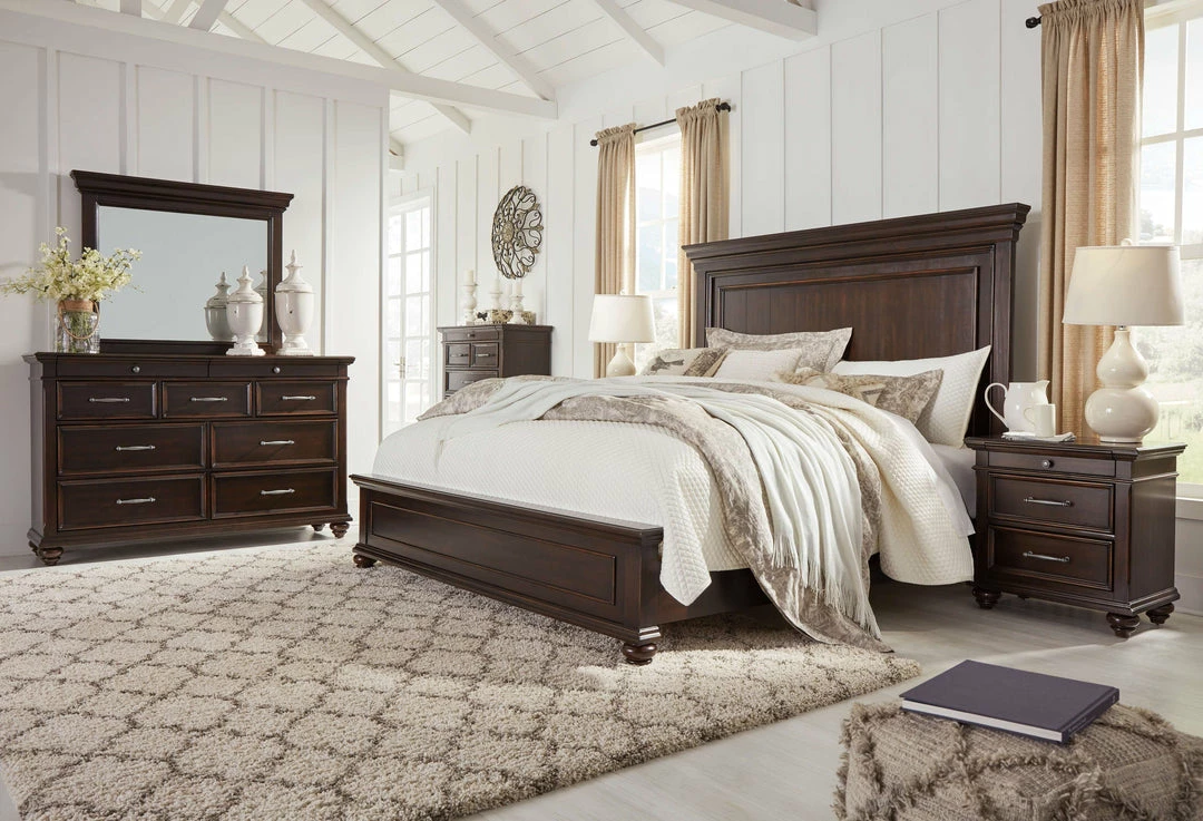 Flash Sale ✨ Signature Design By Ashley® Brynhurst - Dark Brown - California King Panel Bed Beds 😍 6 Signature Design By Ashley® Brynhurst - Dark Brown - California King Panel Bed Beds