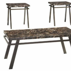 Ashley Furniture Paintsville - Bronze Finish - Occasional Table Set (3/cn) Tables