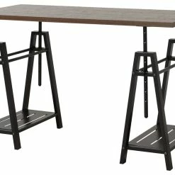 Ashley Furniture Irene - Grayish Best Gunmetal - Adjustable Height Desk