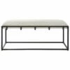Uttermost Paradox Iron & Fabric Bench