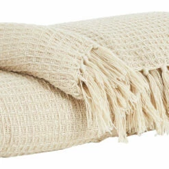 Ashley Furniture Rowena - Cream - Throw (3/cs)