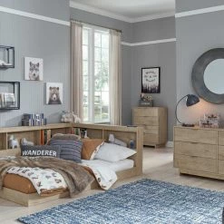 Signature Design By Ashley® Oliah - Bookcase Storage Bed Beds