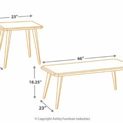Promo β¨ Ashley Furniture Fazani - Dark Brown - Occasional Table Set (3/cn) π 9 Ashley Furniture Fazani - Dark Brown - Occasional Table Set (3/cn)