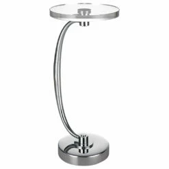 Uttermost Waveney Nickel Drink Table Tables