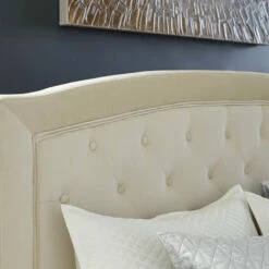 Best reviews of ✔️ Ashley Furniture Adelloni - Cream - King Upholstered Bed Beds ❤️ 17 Ashley Furniture Adelloni - Cream - King Upholstered Bed Beds