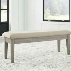 Signature Design By Ashley® Benches Parellen - Beige/gray - Upholstered Storage Bench