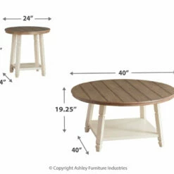 Hot Sale โญ Ashley Furniture Bolanbrook - White / Brown / Beige - Occasional Table Set (3/cn) ๐ฅ 10 Ashley Furniture Bolanbrook - White / Brown / Beige - Occasional Table Set (3/cn)