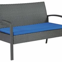 Best deal 😀 Signature Design By Ashley® Outdoor Sets Alina - Gray/blue - Love/chairs/table Set (4/cn) 🧨 21 Signature Design By Ashley® Outdoor Sets Alina - Gray/blue - Love/chairs/table Set (4/cn)