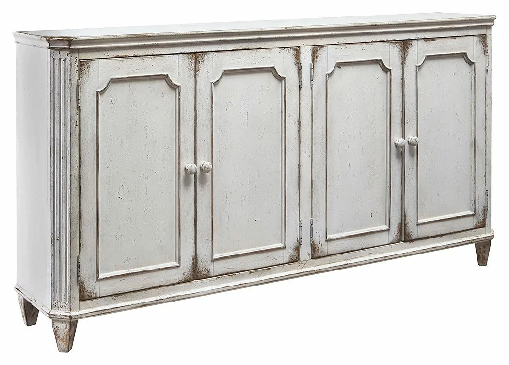 Outlet 🥰 Ashley Furniture Mirimyn - Antique White - Accent Cabinet Cabinets ✔️ 3 Ashley Furniture Mirimyn - Antique White - Accent Cabinet Cabinets