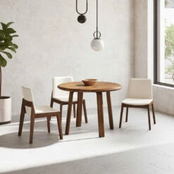 Moe's Home Collection Chairs Deco Dining Chair White Pvc-m2