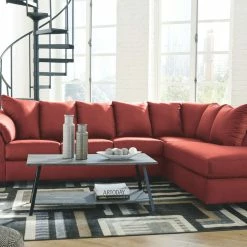 Signature Design By Ashley® Sectionals Darcy - Left Arm Facing Corner Chaise, Right Arm Facing Sofa Sectional