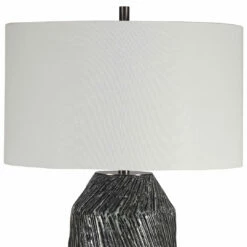 Accessories Uttermost Malaya Graphic Black Table Lamp