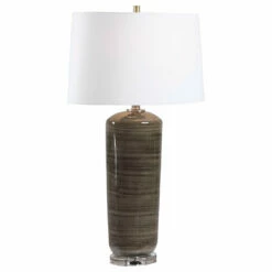 Uttermost Ebon Charcoal Table Lamp