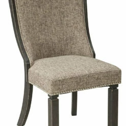 Ashley Furniture Chairs Tyler - Black/grayish Brown - Dining Uph Side Chair (2/cn) - Framed Back