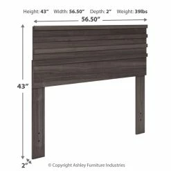 Signature Design By Ashley® Brymont - Dark Gray - Full Panel Headboard Headboards