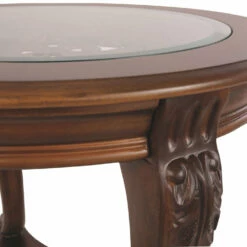 Ashley Furniture Norcastle - Dark Brown - Round End Table