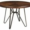 Ashley Furniture Centiar - Dark Brown - Round Dining Room Table