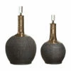 Uttermost Arnav Matte Black Bottles, S/2 Table Decor