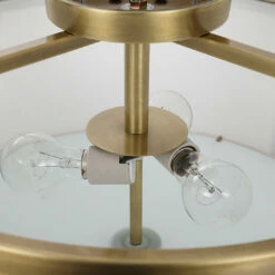 Flash Sale ๐ Uttermost Colfax Brass 3 Light Semi Flush ๐ 15 Uttermost Colfax Brass 3 Light Semi Flush