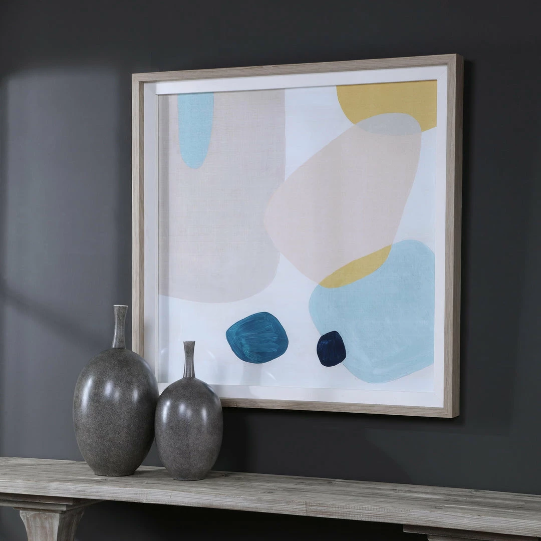 Flash Sale 🧨 Uttermost Pink Pebbles II Framed Print ⭐ 7 Uttermost Pink Pebbles II Framed Print