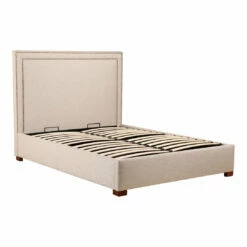 Moe's Home Collection Kenzo Storage Bed King Ecru Beds