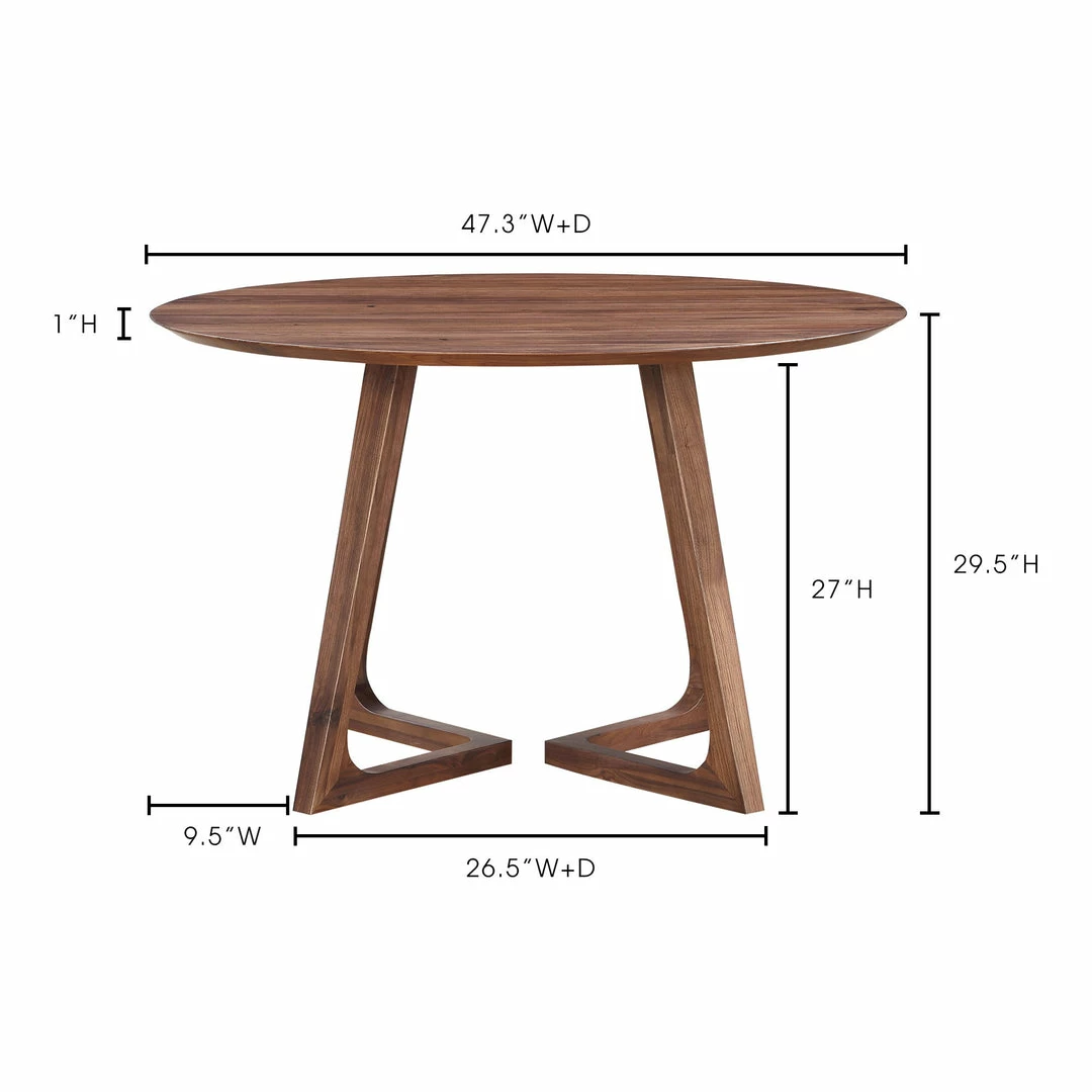 Best deal 🎁 Moe's Home Collection Godenza Dining Table Round Walnut Tables 🔥 5 Moe's Home Collection Godenza Dining Table Round Walnut Tables
