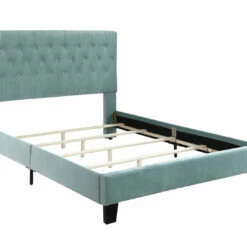 Emerald Home Upholstered Cal King Bed Navy Beds