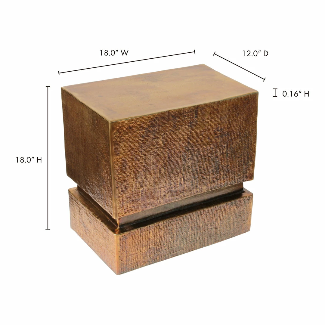 Budget 🌟 Moe's Home Collection Tables Flint Accent Table Brass 👍 7 Moe's Home Collection Tables Flint Accent Table Brass