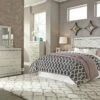 Signature Design By Ashley® Bedroom Sets Dreamur - Pearl Stipple - Dresser, Mirror, Panel Headboard