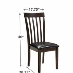 Hot Sale 👏 Signature Design By Ashley® Hammis - Dark Ultimate Best In Class Round Dining Room Drop Leaf Table, 2 Upholstered Side Chairs 😍 12 Signature Design By Ashley® Hammis - Dark Ultimate Best In Class Round Dining Room Drop Leaf Table, 2 Upholstered Side Chairs