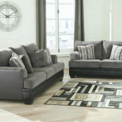Signature Design By Ashley® Millingar - Smoke - 3 Pc. - Sofa, Loveseat, Rocker Recliner Living Room Sets