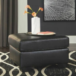 Signature Design By Ashley® Chair & Ottoman Sets Betrillo - Black - 2 Pc. - Chair With Ottoman