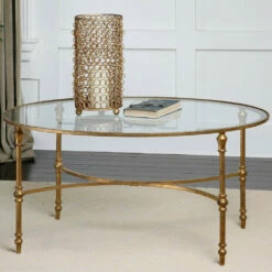Uttermost Vitya Glass Coffee Table Tables