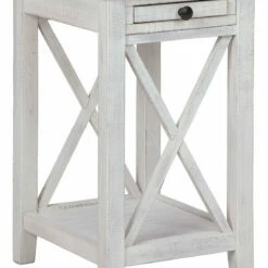 Ashley Furniture Adalane - White/gray - Accent Table Tables
