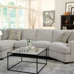 Best Sale ๐ Emerald Home Analiese Sectional, Ivory Tan โญ 17 Emerald Home Analiese Sectional, Ivory Tan