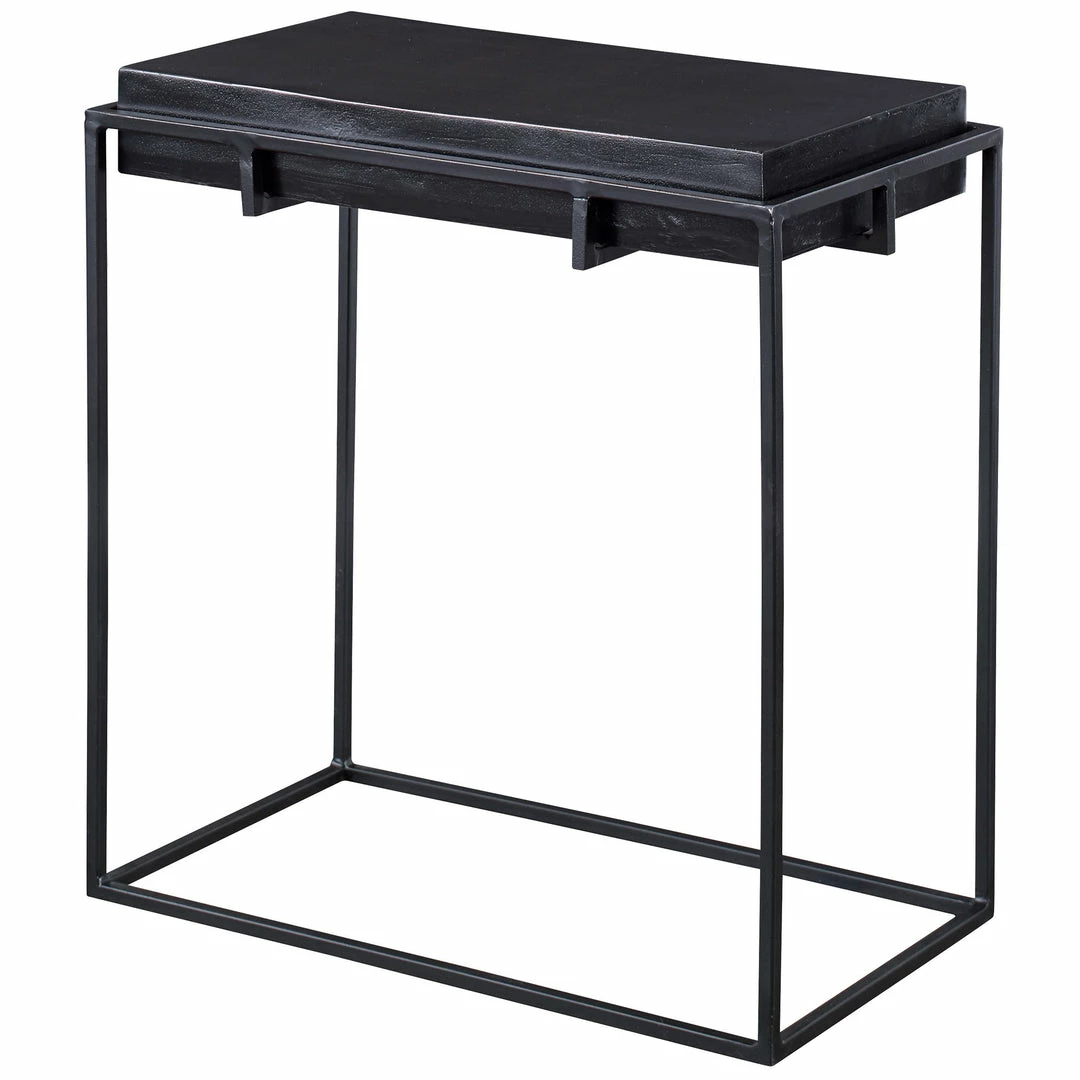 Cheapest 🥰 Uttermost Telone Modern Black Side Table 🤩 5 Uttermost Telone Modern Black Side Table