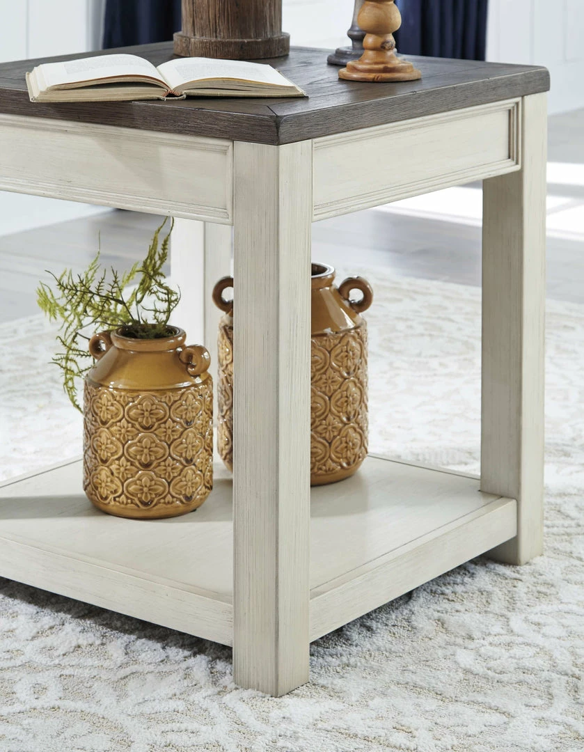 Buy 💯 Ashley Furniture Bolanburg - Brown/white - Square End Table 😍 4 Ashley Furniture Bolanburg - Brown/white - Square End Table