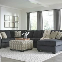 Signature Design By Ashley® Eltmann - Left Arm Facing Corner Chaise, Armless Loveseat, Right Arm Facing Sofa With Corner Wedge Sectional Sectionals