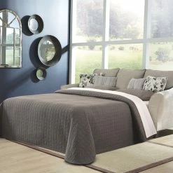 Ashley Furniture Abney - Driftwood - Sofa Chaise Queen Sleeper