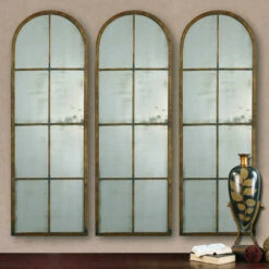 New 😍 Uttermost Amiel Arched Brown Mirror Accessories 🤩 7 Uttermost Amiel Arched Brown Mirror Accessories