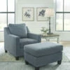 Benchcraft® Lemly - Twilight - 2 Pc. - Chair, Ottoman