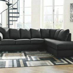 Signature Design By Ashley® Sectionals Darcy - Left Arm Facing Corner Chaise, Right Arm Facing Sofa Sectional