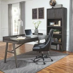 Ashley Furniture Desks Raventown - Grayish Brown - Home Office Desk