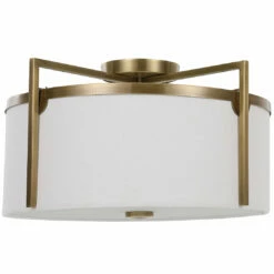 Flash Sale ๐ Uttermost Colfax Brass 3 Light Semi Flush ๐ 13 Uttermost Colfax Brass 3 Light Semi Flush
