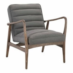 Moe's Home Collection Anderson Arm Chair Ash Grey Chairs